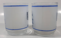 Mobil Seattle Seahawks NFL Football Team 4" Tall Frosted Glass Cups Set of 2