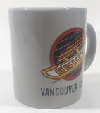 1989 Bushnell Vancouver Canucks NHL Ice Hockey Team Grey 3 3/4" Tall Ceramic Coffee Mug Cup
