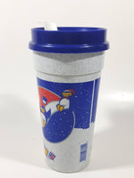 Rare Whirley Pepsi Cola Penguin Themed 6 3/4" Tall Plastic Cup with Lid