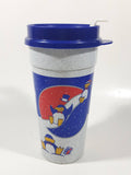 Rare Whirley Pepsi Cola Penguin Themed 6 3/4" Tall Plastic Cup with Lid