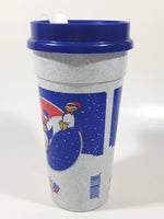 Rare Whirley Pepsi Cola Penguin Themed 6 3/4" Tall Plastic Cup with Lid