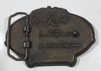 Crown Royal De Luxe Canadian Whisky Metal Belt Buckle