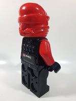 2013 Lego Ninjago Kai Red Character 9 1/2" Tall Plastic Digital Alarm Clock