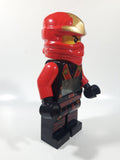 2013 Lego Ninjago Kai Red Character 9 1/2" Tall Plastic Digital Alarm Clock