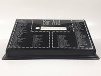 Vintage 1950s Bar Aid Bar Guide Roller in Black Tin Metal Case