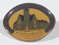 St. Andrew's Presbyterian Church Sydney Mines 1840 to 1990 150th Anniversary Oval Shaped Enamel Metal Lapel Pin