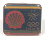 1988 Shell Calgary Winter Olympics Enamel Metal Lapel Pin