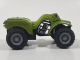 Maisto 383 Quad ATV 4 Wheeler All Terrain Vehicle 4x4 Lime Green Pullback Die Cast Motorized Friction Toy Car Vehicle Missing Parts