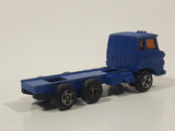 Vintage Cab Over Semi Truck Blue Die Cast Toy Car Vehicle Made in Hong Kong