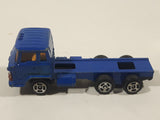 Vintage Cab Over Semi Truck Blue Die Cast Toy Car Vehicle Made in Hong Kong