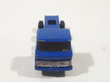 Vintage Cab Over Semi Truck Blue Die Cast Toy Car Vehicle Made in Hong Kong