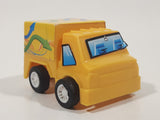 Cube Van Delivery Truck Pull Back Yellow Plastic Toy Car Vehicle