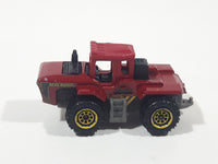 2016 Matchbox MBX Construction Acre Maker Dark Red Die Cast Toy Car Vehicle