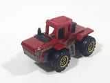 2016 Matchbox MBX Construction Acre Maker Dark Red Die Cast Toy Car Vehicle