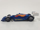 1992 Hot Wheels F1 Indy Race Car Good Year Blue Die Cast Toy Car Vehicle