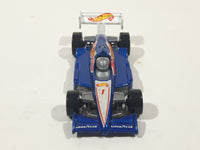 1992 Hot Wheels F1 Indy Race Car Good Year Blue Die Cast Toy Car Vehicle