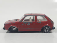Rare Vintage Zee Toys Dyna Wheels D83 Volkswagen Golf GTI Red Die Cast Toy Car Vehicle