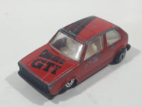 Rare Vintage Zee Toys Dyna Wheels D83 Volkswagen Golf GTI Red Die Cast Toy Car Vehicle