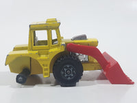 Vintage 1978 Lesney Matchbox Superfast No. 29 Tractor Shovel Yellow and Red Die Cast Toy Construction Building Equipment Vehicle Broken Wheel