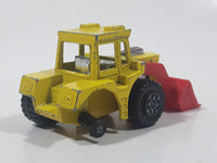 Vintage 1978 Lesney Matchbox Superfast No. 29 Tractor Shovel Yellow and Red Die Cast Toy Construction Building Equipment Vehicle Broken Wheel