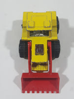 Vintage 1978 Lesney Matchbox Superfast No. 29 Tractor Shovel Yellow and Red Die Cast Toy Construction Building Equipment Vehicle Broken Wheel