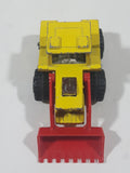 Vintage 1978 Lesney Matchbox Superfast No. 29 Tractor Shovel Yellow and Red Die Cast Toy Construction Building Equipment Vehicle Broken Wheel