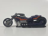 2008 Hot Wheels Rebel Rides Airy 8 Metalflake Purple Motorcycle Die Cast Toy Vehicle Broken handle bar