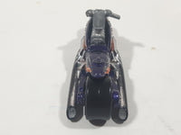 2008 Hot Wheels Rebel Rides Airy 8 Metalflake Purple Motorcycle Die Cast Toy Vehicle Broken handle bar