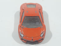 2012 Hot Wheels Lamborghini Aventador LP 700-4 Orange Die Cast Toy Car Vehicle