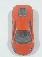 2012 Hot Wheels Lamborghini Aventador LP 700-4 Orange Die Cast Toy Car Vehicle