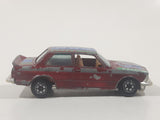 Yatming BMW 320i Dark Red M-Power Blue #320 Turbo Rally No. 1029 Die Cast Toy Car Vehicle