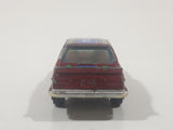 Yatming BMW 320i Dark Red M-Power Blue #320 Turbo Rally No. 1029 Die Cast Toy Car Vehicle