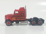 Vintage Majorette Super Movers 600 Series Circus Semi Tractor Truck Red 1/87 Scale Die Cast Toy Car Vehicle