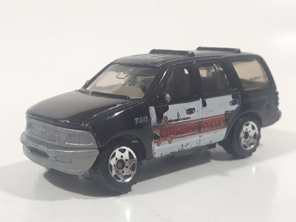 2009 Matchbox Police Ford Expedition Police Sheriff Dark Blue Die Cast Toy Car Vehicle
