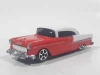 Maisto 1955 Chevrolet Bel Air Red and White Die Cast Toy Car Vehicle