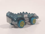 2016 Hot Wheels Dino Riders Fangster Sea Green with Chrome Eyes Die Cast Toy Creature Car Vehicle