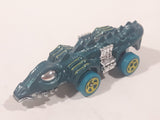 2016 Hot Wheels Dino Riders Fangster Sea Green with Chrome Eyes Die Cast Toy Creature Car Vehicle