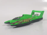 1998 Hot Wheels Biohazard Hydroplane Bright Green Die Cast Toy Speed Boat Vehicle