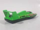 1998 Hot Wheels Biohazard Hydroplane Bright Green Die Cast Toy Speed Boat Vehicle