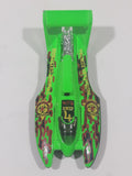 1998 Hot Wheels Biohazard Hydroplane Bright Green Die Cast Toy Speed Boat Vehicle