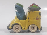 1981, 1983 Playskool The Muppets Sesame Street Blue Cookie Monster Yellow Die Cast Toy Car Vehicle
