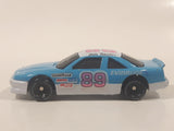 1991 Racing Champions NASCAR #89 Jim Sauter Evinrude Outboard Blue and White Die Cast Toy Car Vehicle