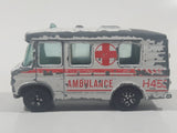 Vintage PlayArt Mercedes Benz Ambulance H453 White Die Cast Toy Car Vehicle Made in Hong Kong