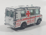 Vintage PlayArt Mercedes Benz Ambulance H453 White Die Cast Toy Car Vehicle Made in Hong Kong