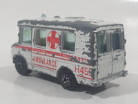 Vintage PlayArt Mercedes Benz Ambulance H453 White Die Cast Toy Car Vehicle Made in Hong Kong