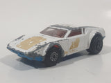 Vintage 1975 Lesney Products Matchbox Superfast De Tomosa Pantera #8 White No. 8 Die Cast Toy Car Vehicle