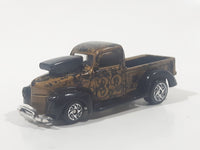 1998 Racing Champions '40 Ford P/U Truck Gold and Black Die Cast Toy Classic Car Vehicle