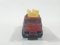 Vintage PlayArt Fire Engine Ladder Truck Red Die Cast Toy Car Rescue Emergency Vehicle - Made in Hong Kong