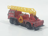 Vintage PlayArt Fire Engine Ladder Truck Red Die Cast Toy Car Rescue Emergency Vehicle - Made in Hong Kong