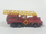 Vintage PlayArt Fire Engine Ladder Truck Red Die Cast Toy Car Rescue Emergency Vehicle - Made in Hong Kong